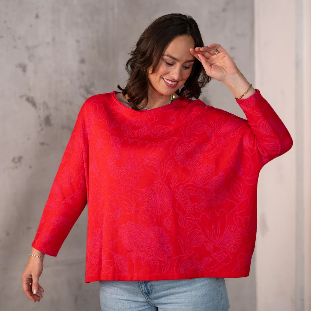 Fledermaus-Pullover Fleur