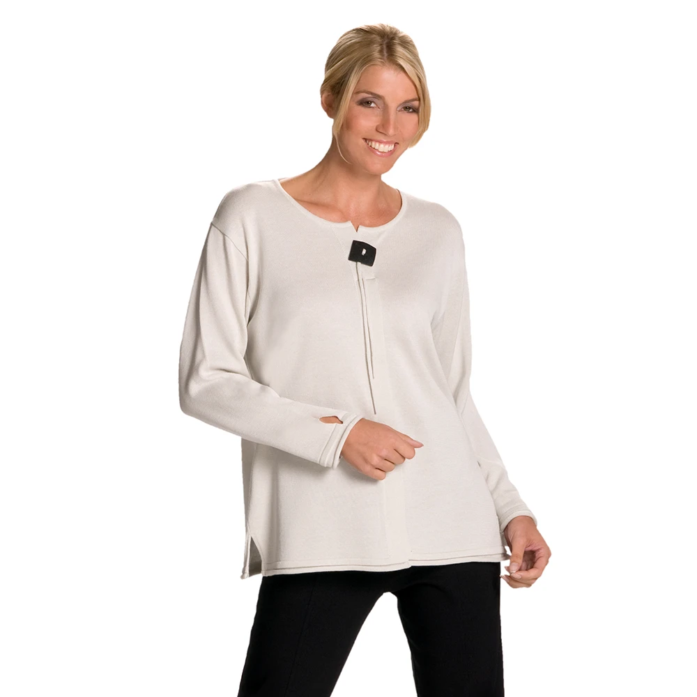 Pullover mit Knopfleiste