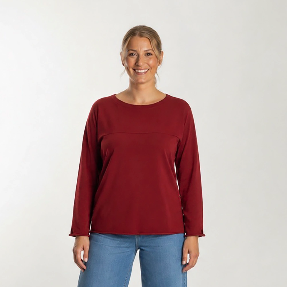 Fledermaus-Pullover mit Sattel